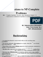 Exact Solutions To NP-Complete Problems: by Mr. Satyasundara Mahapatra Asst. Prof. (Comp. SC.) IISIT, Bhubaneswar
