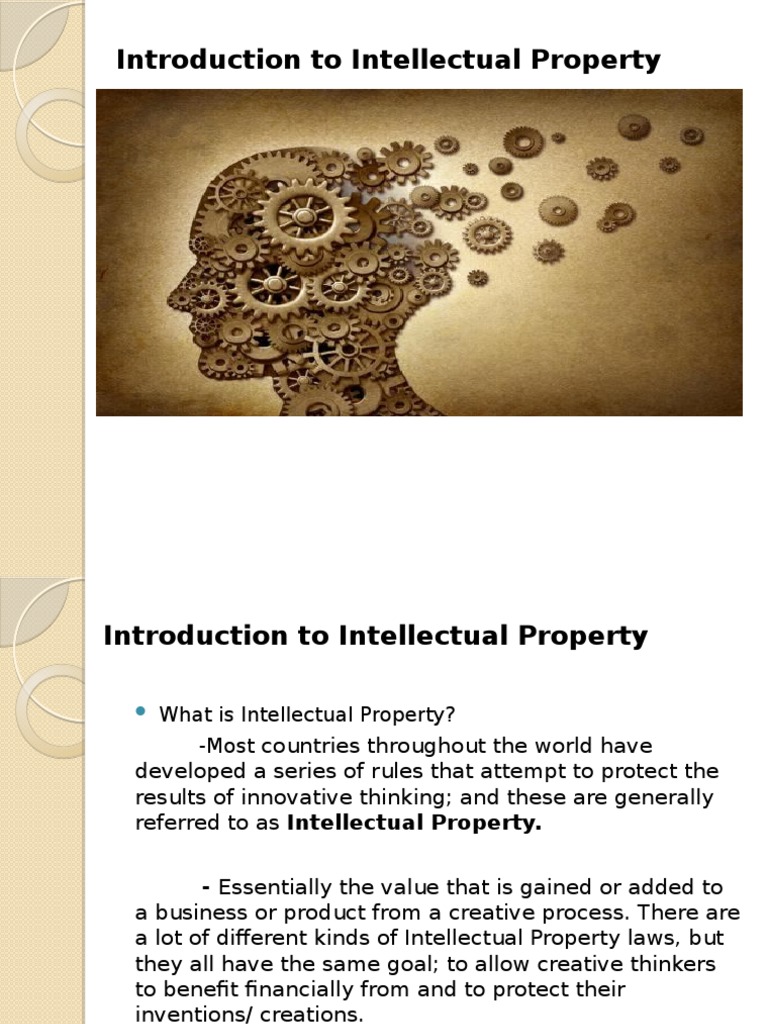 Introduction to Intellectual Property Law | PDF | Intellectual Property ...