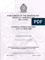 RDA Act-National Thoroughfares Act, No. 40 of 2008 PDF
