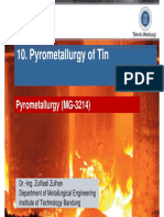 Pyrometallurgy - Tin, Rev 1 PDF