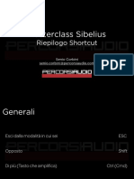 Masterclass Sibelius - Shortcut