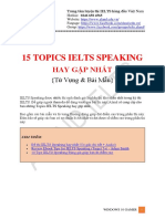 15 Topics Ielts Speaking Alnd Ielts PDF