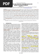 Yu M. P. 2017. Factors Influencing Consumer Behavior Among College Students