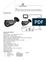 Manual Camara Seguridad Ahd Bullet Mfc1048ahd Sinovision PDF