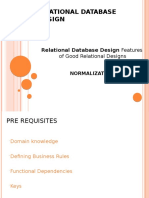 Relational Database Design - Features of Good Relational Designs