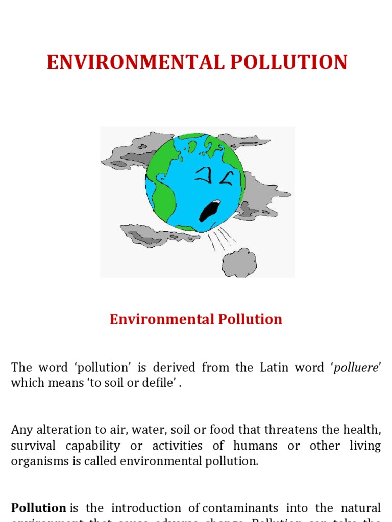 Overview of Environmental Pollution | PDF | Air Pollution | Radiation