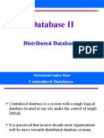 Database II: Distributed Databases