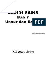 A04101 SAINS Bab 7 Unsur Dan Bahan