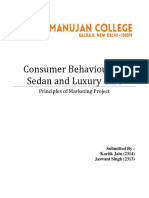 Consumer Behaviour For Sedan and Luxury Cars - Kartik Jain and Jaswant Singh PDF