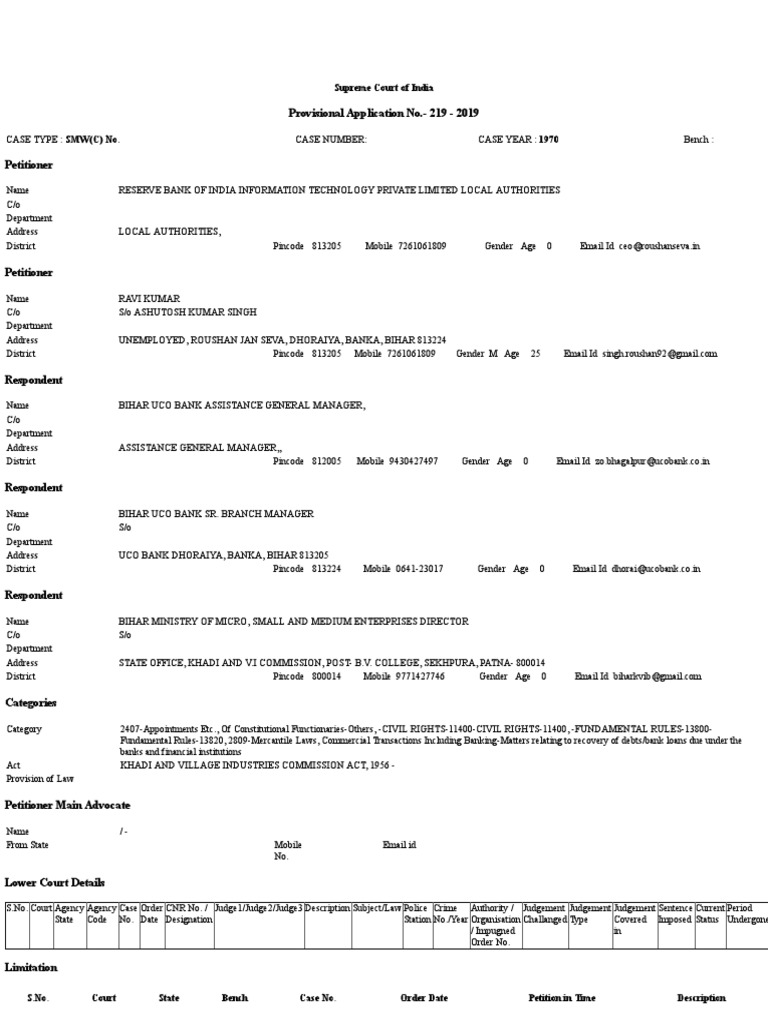 Efilling in the supreme court of india pdf supreme court of india