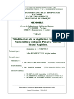 Télédétection de La Végétation Maritime Par Radiomètres Optiques Passifs Cas Du Litoral Algérien PDF