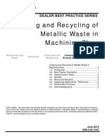 Cleaning and Recycling of Metallic Waste in Machining Shop