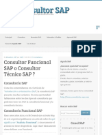 Consultor Funcional SAP o Consultor Técnico SAP ? | Ser Consultor SAP