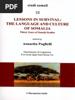 Annarita Puglielli - Lessons in survival_ the language and culture of Somalia. Thirty Years of Somali Studies-L’Harmattan Italia (2009)