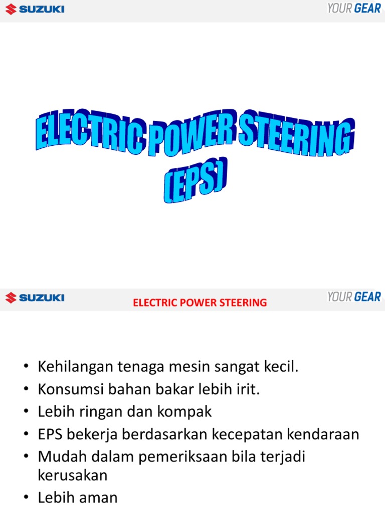 Suzuki EPS Wiring Diagrams Overview PDF Electric Motor Motor Vehicle
