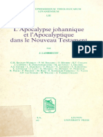 (Bibliotheca Ephemeridum Theologicarum Lovaniensium 53) Jan Lambrecht (Ed.) - L'Apocalypse Johannique Et L'apocalyptique Dans Le Nouveau Testament-Leuven University Press (1980) PDF