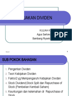 Kebijakan Dividen dan Stock Split