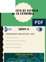 Objeto de Estudio de La Economia