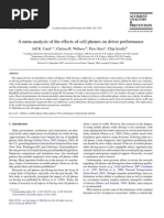 Download A Meta-Analysis of the Effects of Cell Phones on Driver Performance by onemahmud SN4525270 doc pdf