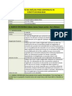 FORMATO DE ANAìLISIS PARA SENTENCIAS DE CONSTITUCIONALIDAD CORTA