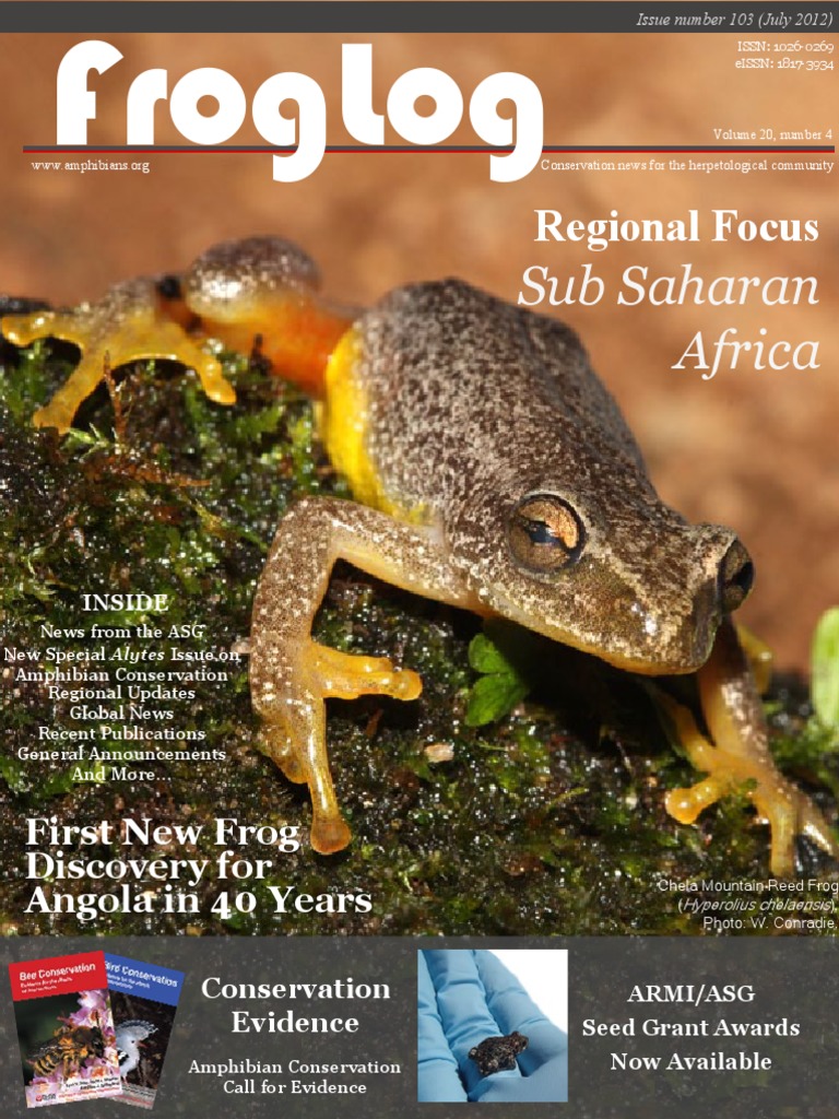 Frog Log 103 | PDF | Disaster Risk Reduction | Endangered Species