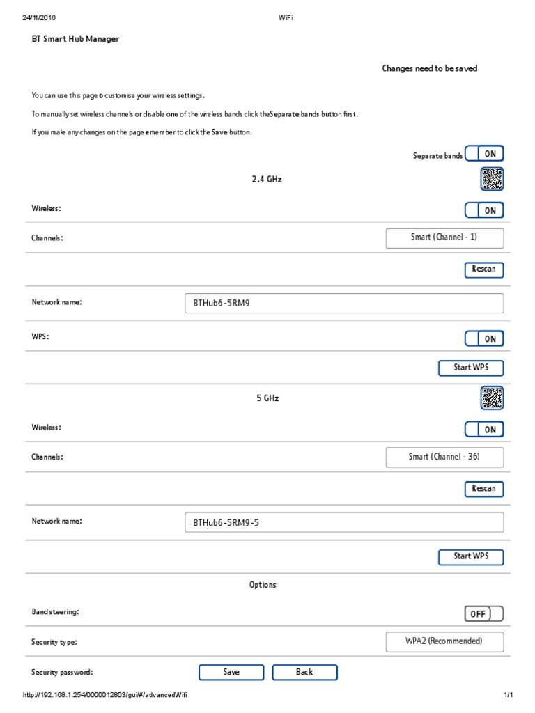 BT Router Default Settings | PDF | Wi Fi | Networking Standards
