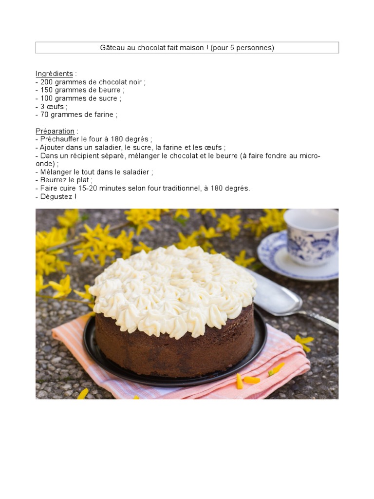 Patisserie Maison Pdf Produits De Boulangerie Chocolat