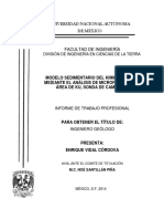 Modelo Sedimentario Del Kimmeridginao Mediante El Analisis de Microfacies en El Area de Ku, Sonda de Campeche
