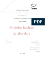 Modelos básicos de abordaje psicológico: Corrientes, técnicas e intervención