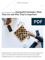 Dominant and Dominated Strategies - What They Are and Why They're Important - Effectiviology