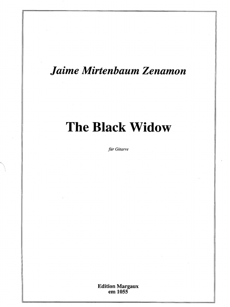 Zenamon The Black Widow PDF | PDF