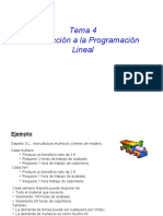 Introducción a la Programación Lineal: Ejemplo de Gepetto S.L