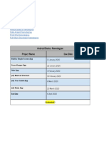 C7 NDs - Projects Schedule