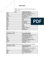 Prepositions