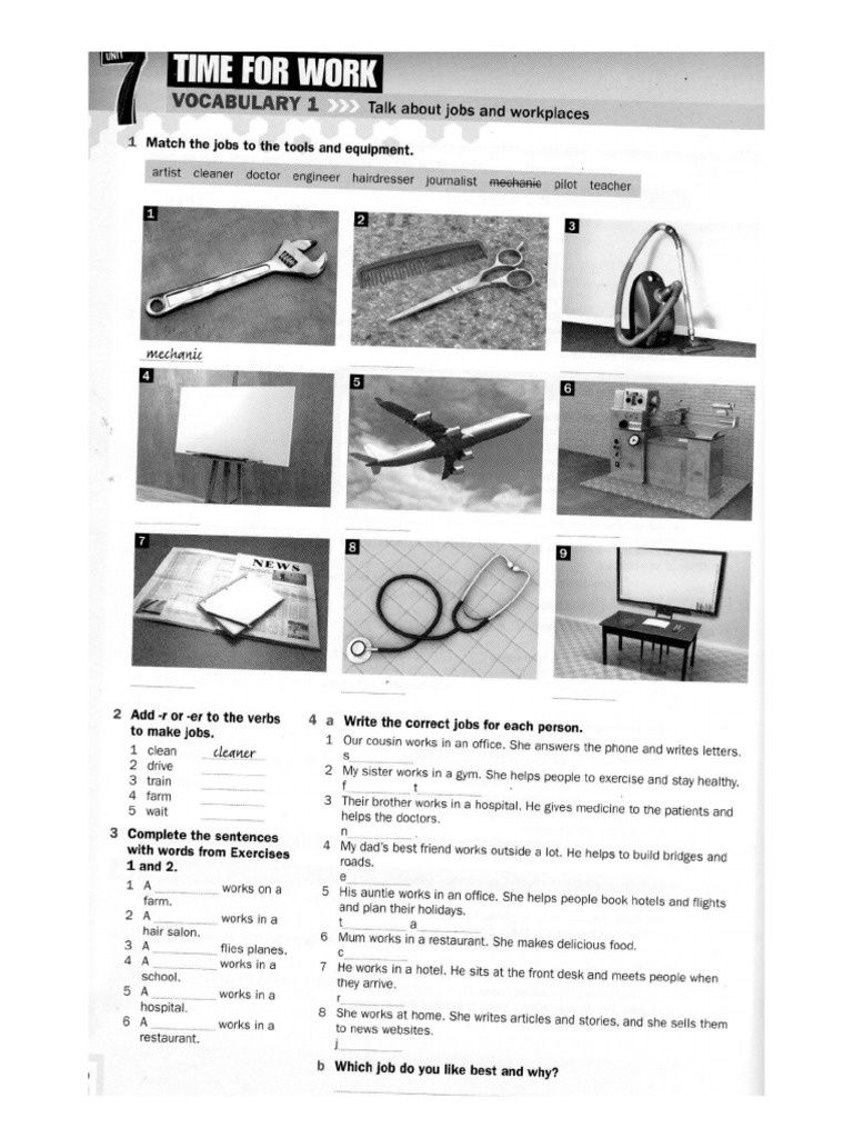 Vocabulary Practice Unit 7 | PDF