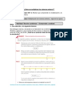 Clase 1 - 8° Basico Matemática Guía A Multiplicar Enteros