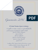 Invitación Graduación 2016-2020