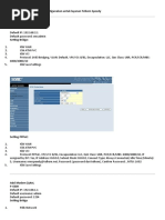 Setting Modem Speedy