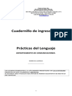 ACTIVIDADES PARA INGRESANTES - 1er Año. PRÁCTICAS DEL LENGUAJE