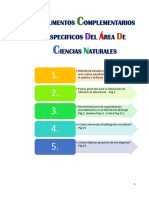 Documentos Especificos Propios Del Area de Ciencias PDF