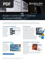 Avigilon Control Center Software Flyer