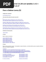 Compilando Kernel 2.6.28 + Iptables 1.4.8 + Layer7