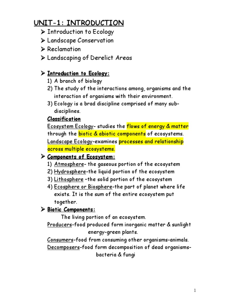 Introduction to Ecosystems and Ecology | PDF | Ecosystem | Ecology