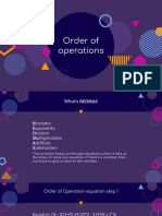 Order of Operations PDF