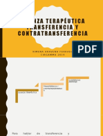 III. - Alianza Terapéutica, Transferencia y Contratransferencia
