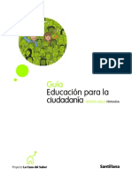3º Ciclo Primaria Guía Didáctica Educación para La Ciudadanía La Casa Del Saber 2009 PDF