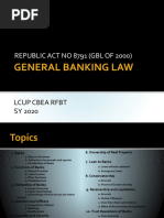 Ra 8791 Gen Bank Law of 2000