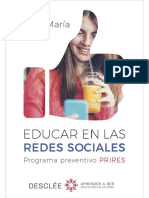 Educar en Las Redes Sociales. Programa Preventivo PRIRES - Jos+® Mar+¡a Avil+®s