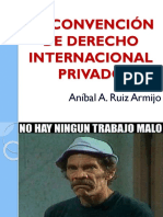 Convención de Derecho Internacional Privado, La - Ruiz