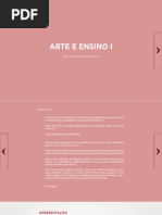 Arte e Ensino I